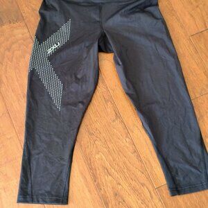 2XU Women’s M/T Black Compression Tights Cropped Reflective NWT